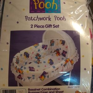 Winnie the Pooh bassinet sheet set.